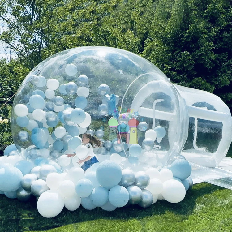 Air blow up indoor party commercial inflatable clear balloon dome tent bubble house kids