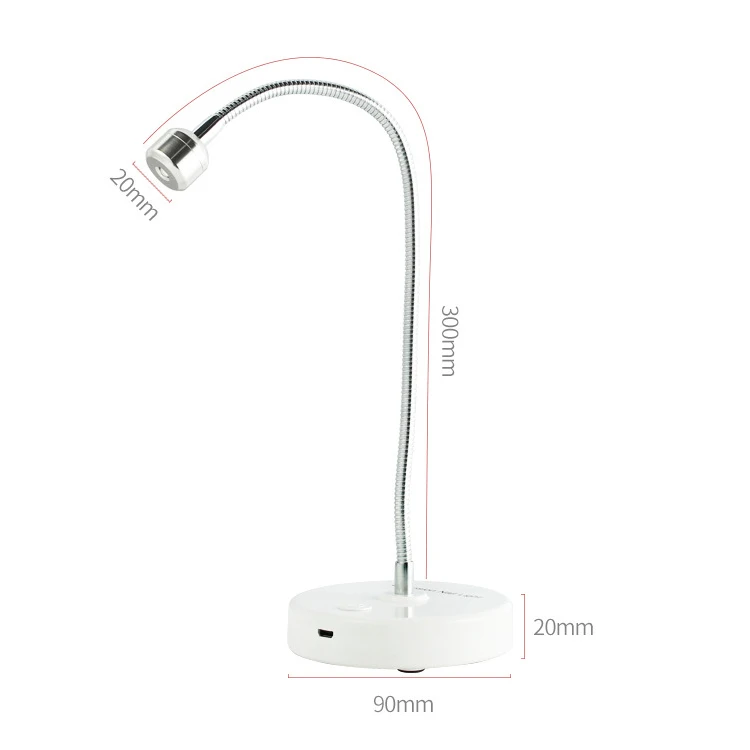 asianail 3W Wireless rechargeable uv nail lamp mini battery lamp