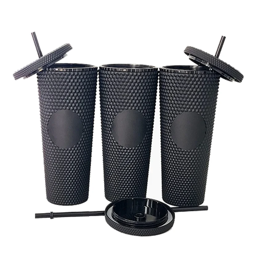 Eco-Friendly 24oz BPA FREE Gym Drinking Plastic Sports Water Tumbler with Straw