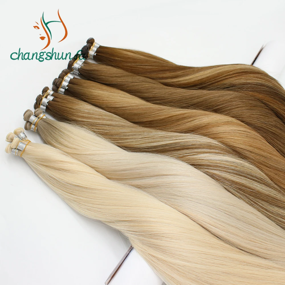 Stock Genius Weft Cuticle Intact Invisible Weft Russian Hair 18 months Life Span Factory Direct