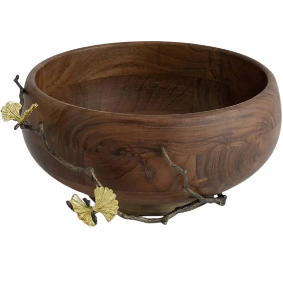 Food Grade Mango Wood Decorative Wooden Bowls Best Quality Decorative Bowls For Kitchen Dining Table Restaurant Use