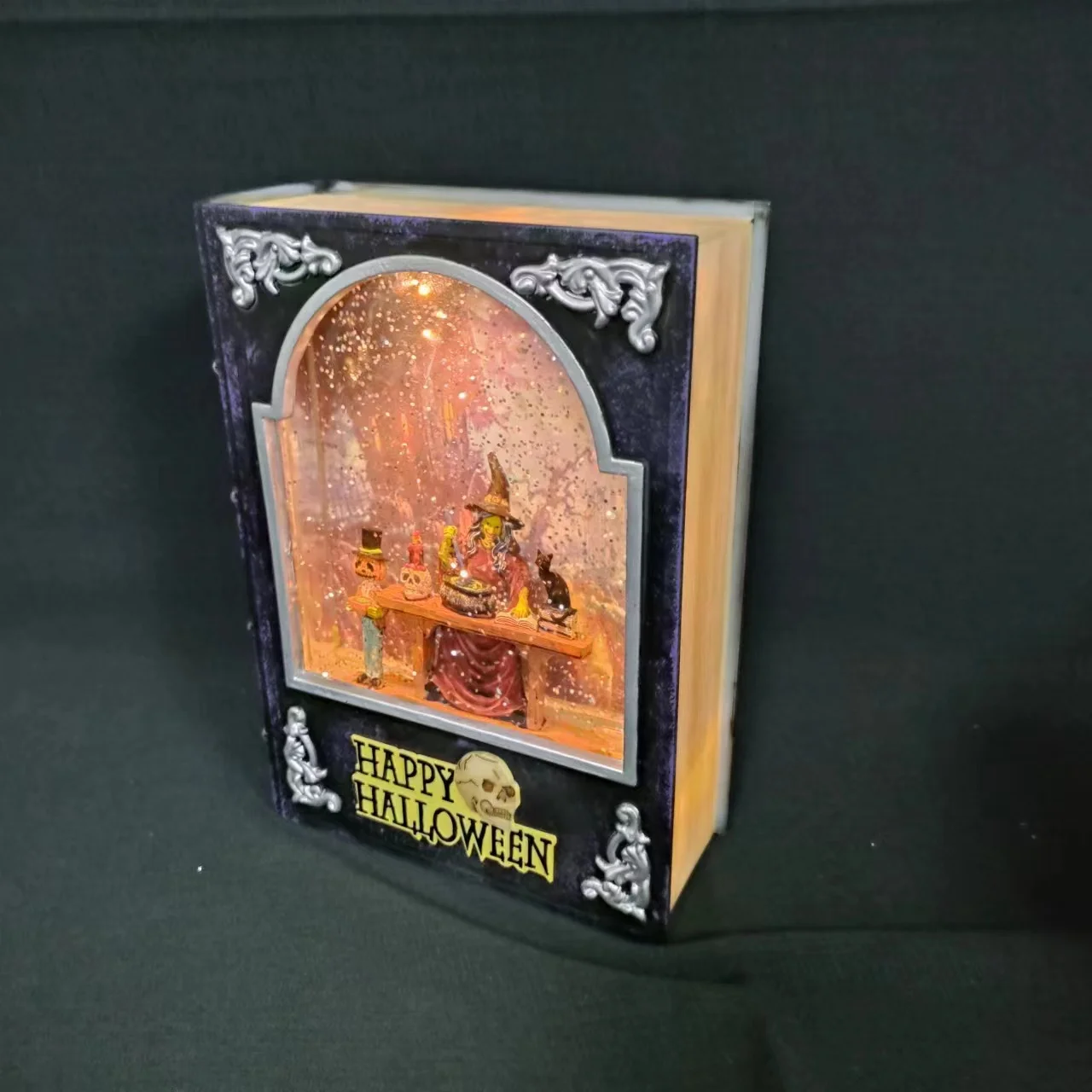 Acrylic new designed fantastic hotsell Hollywood story book lantern for home decoration christmas decoration landscape present