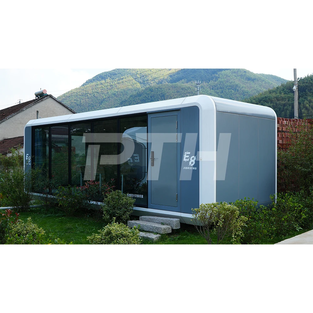 Luxury prefab hotel villa modern smart application apple cabin tiny house cupsule house