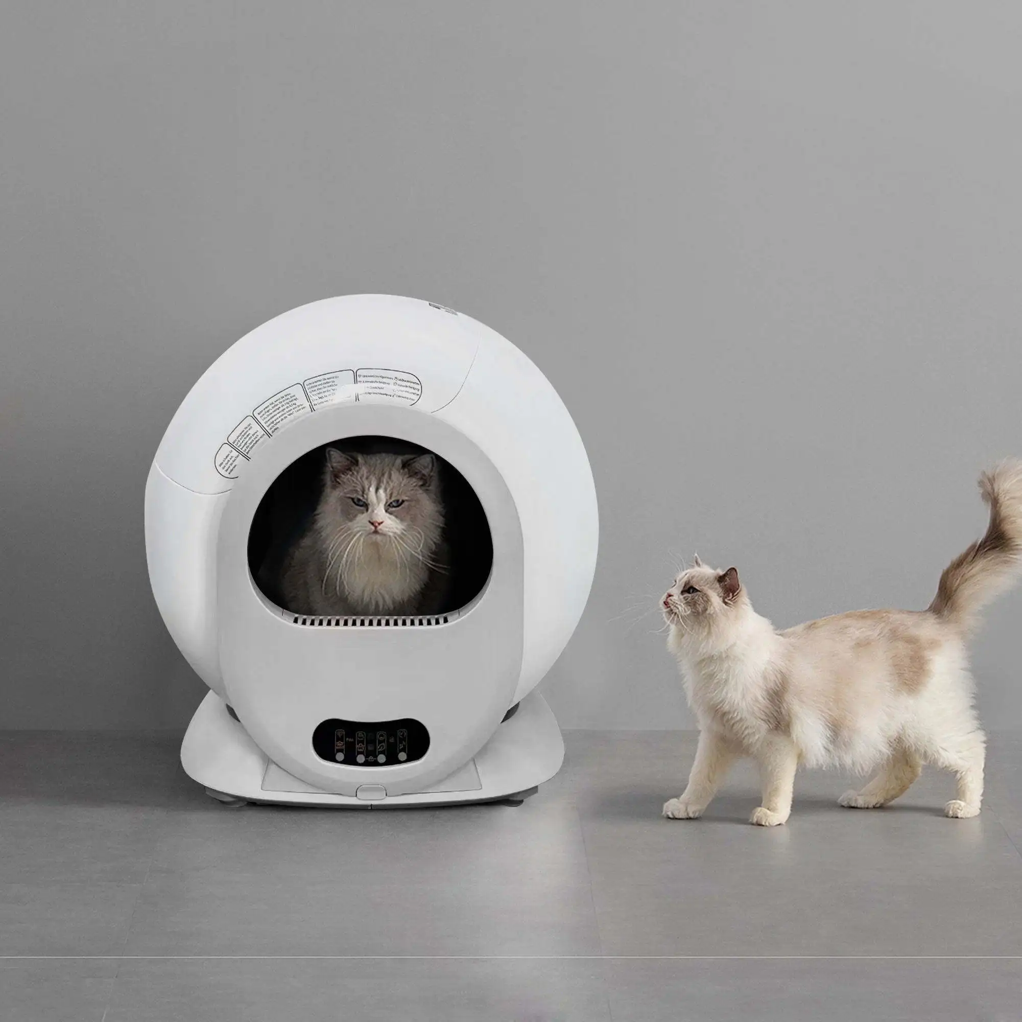 Hot Sale Auto Cat Litter Box Robot Tray High Sides Odor Control Large Low noise Safety Self Cleaning Automatic Cat Litter Box