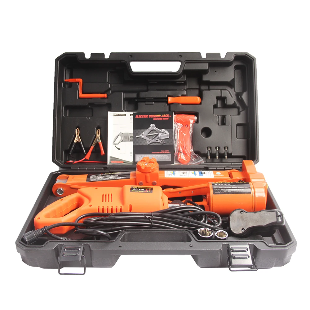 factory outlet 2T portable electric car jack and wrench set