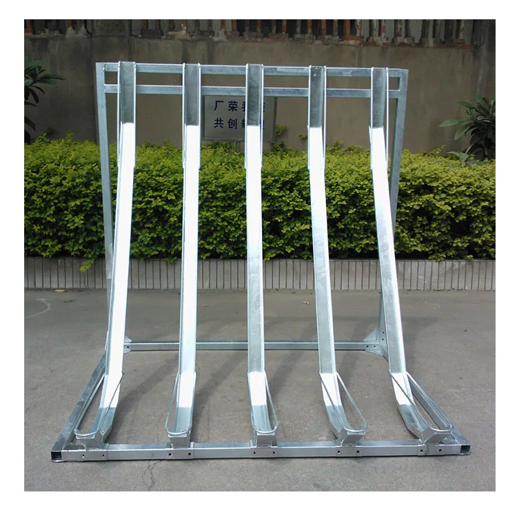 Наружные полувертикальные стояночные стойки для велосипеда из углеродистой стали, стойка для велосипеда