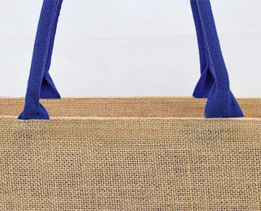 Wholesale Plain Hessian Jute Burlap Bag Custom Logo Printed Large Natural Burlap Totes Eco Friendly Shopping Linen Gunny Bags