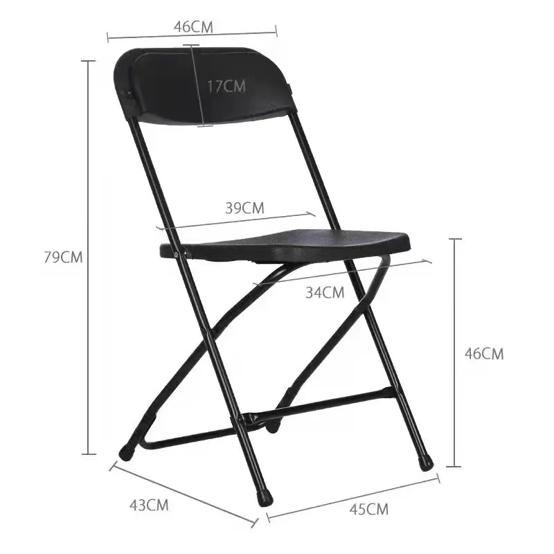 Wholesale outdoor plastic chairs for events party garden portable white plastic folding chairs