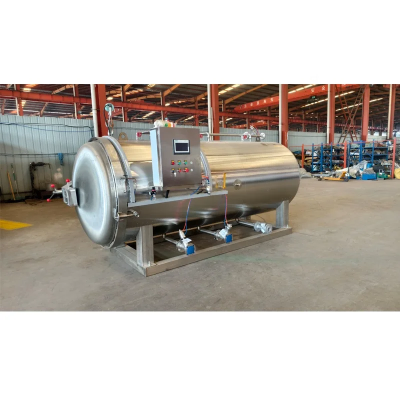 industrial steam food sterilizer retort autoclave for tuna canning processing machinery