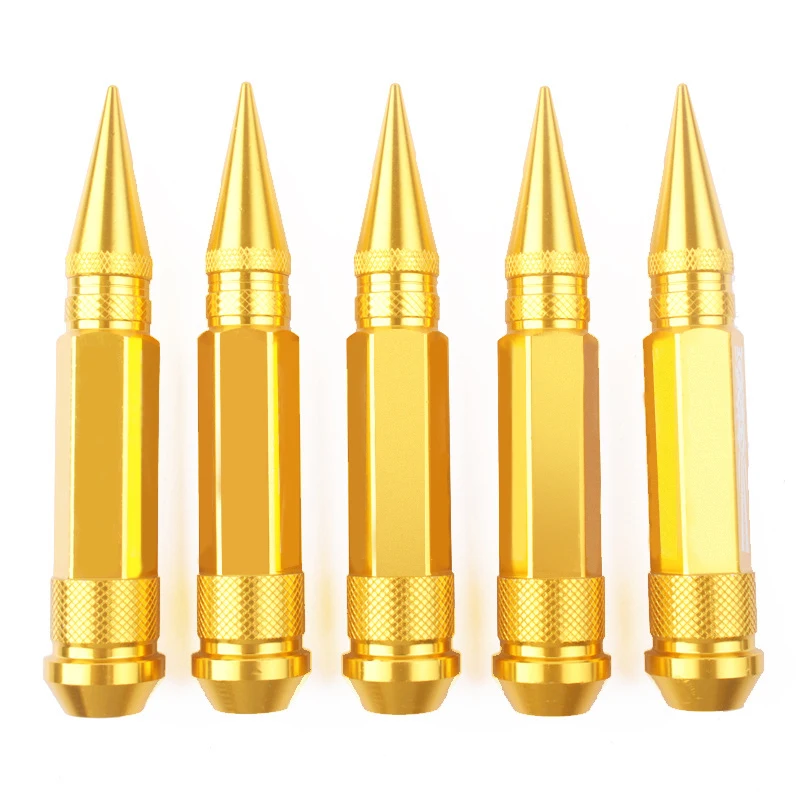 JDM Aluminium Alloy Spike Lug Nuts 90mm Extended Tuner Bullet Car Wheel Nuts M12x1.5/12x1.25mm