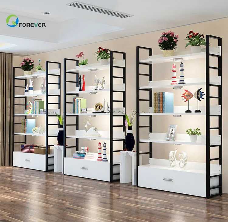 Wooden Book Shelf & Display Cabinet For Sale