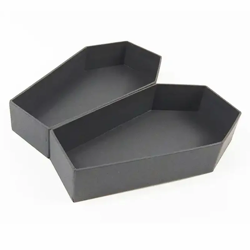 Custom Gothic coffin shaped storage packing box cardboard