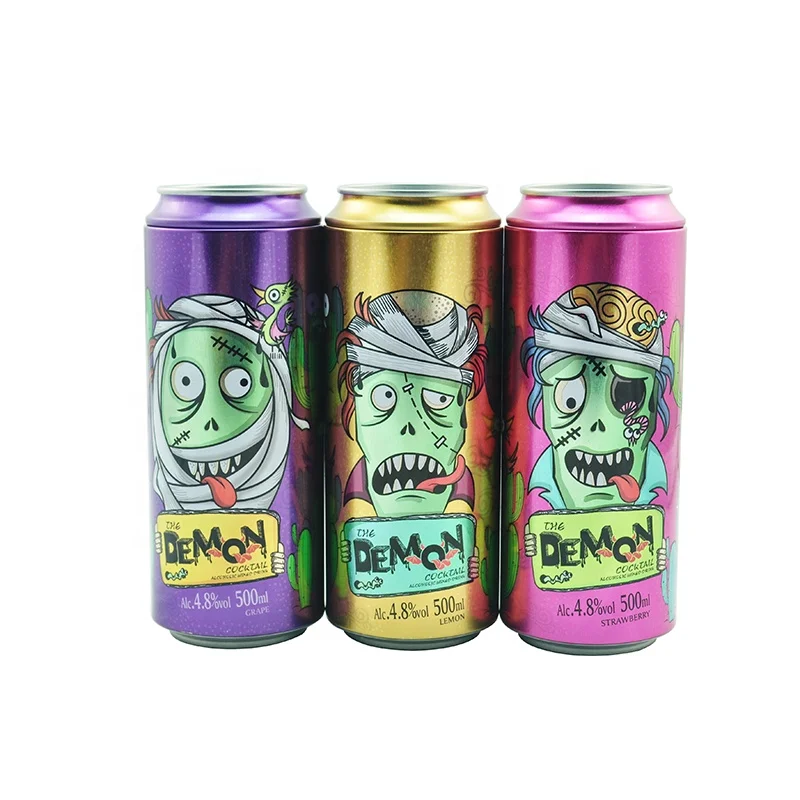 Professional Custom  180ml  Mini Beer Empty  Tin Can Tin Plate Empty Metal Tin Can