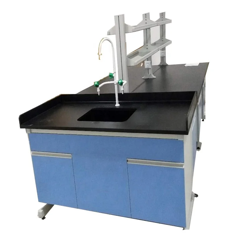 Lab Equipment Wall Working Bench Underbench Cabinet With Phenolic Resin Top