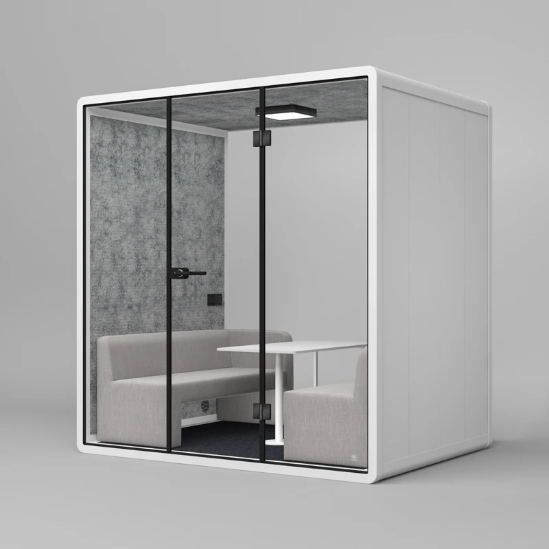 Indoor Movable Office Booth Phone Booth Modular Soundproof Office Phone Booth Easy Assemble Acoustic Cabin Size Of Office Cabin