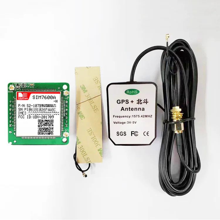 SIMCOM SIM7600A-H Breakout Board with 4G FPC+GPS Antenna CAT 4 LTE Module SIM7600A-H Core Board for North America LTE mini kit