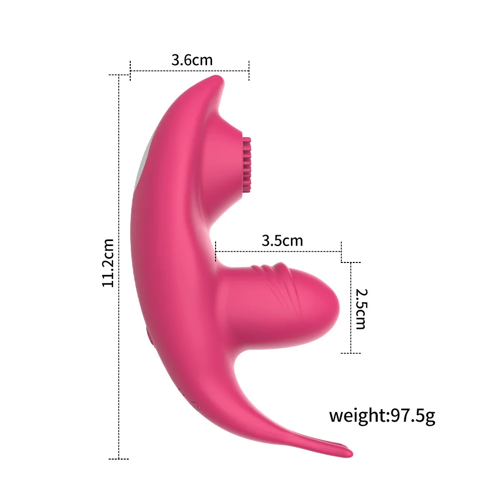 Female Invisible Wearable 9 Frequency Vibrating Toys APP Control Magnetic Charging Tongue Licking Brush Vibration Sex Toys