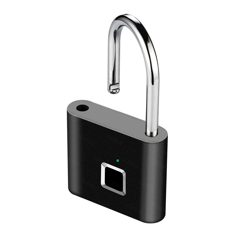 KERUI водонепроницаемый портативный USB зарядка цинковый сплав металлический умный отпечаток пальца SmartLock