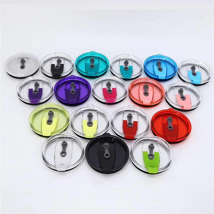 Hot Sale 20oz 30oz Spill Proof Eco Clear Plastic Lid Promotional Tumbler Cup BPA Free Plastic Lid