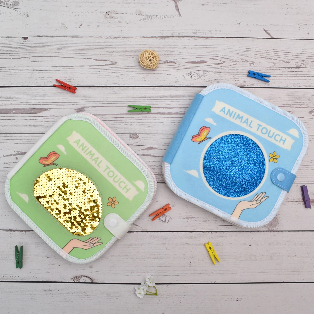 Montessori Felt Busy Book for Toddlers Felt Quiet Sensory Book for Learning Boys and Girls Busy Book with Animal Sensory