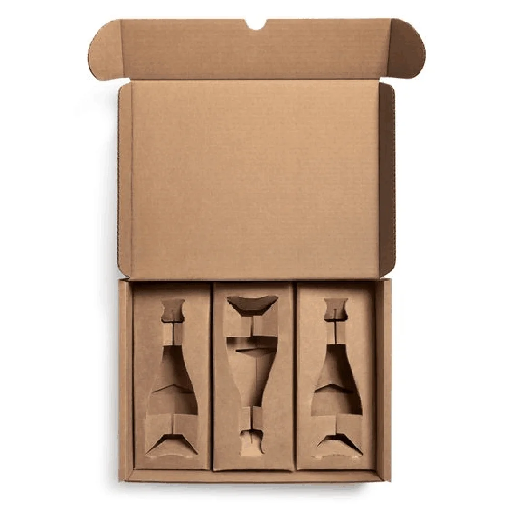 customized personal corrugated boxes tuck top mailer shipping box cheap cardboard wine boxes with dividers