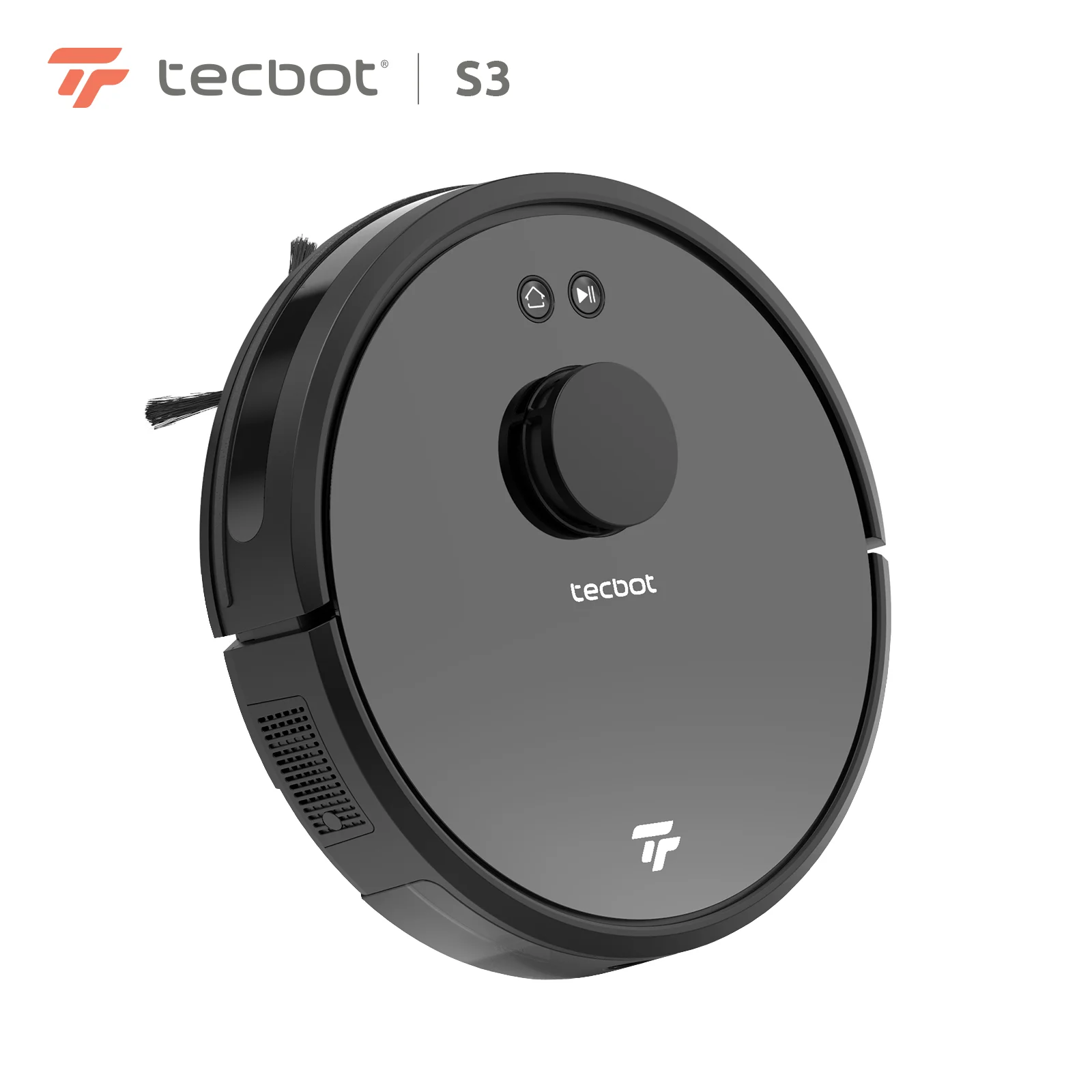 TECBOT Robot Vacuum Cleaner, Super-Thin, 3000Pa Strong Suction, Quiet, Self-Charging Robotic Vacuum Cleaner, Cleans Various Mate