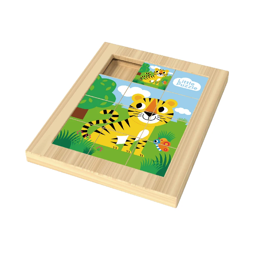 Multi pattern puzzle cartoon toy wooden dolphin cartoon 11-piece puzzle