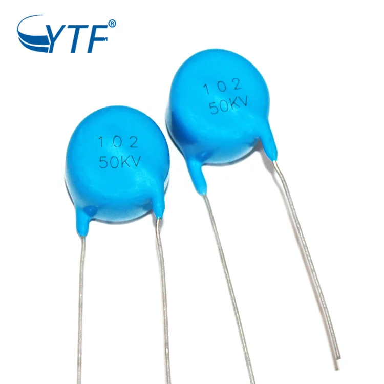50KV 102M 1000PF Radial Lead High Voltage Ceramic Capacitor 50KV102M