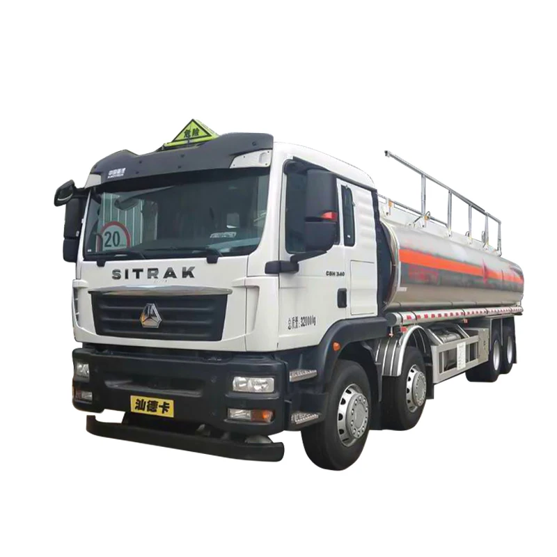 Shacman sitrak 8000 gallon 25000 30000 liters 8x4 Drive Wheel Fuel Tanker Truck