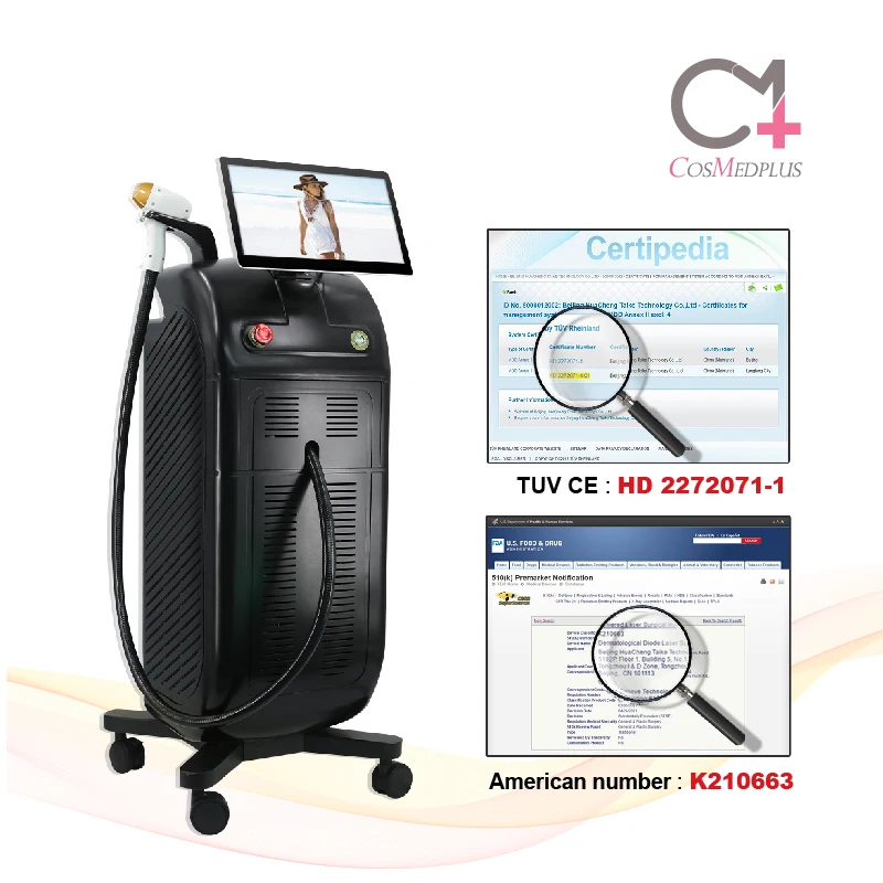 China professional dioden laser diodo hair remover 755nm 1064nm 808nm diode laser machine for hair removal skin rejuvenation