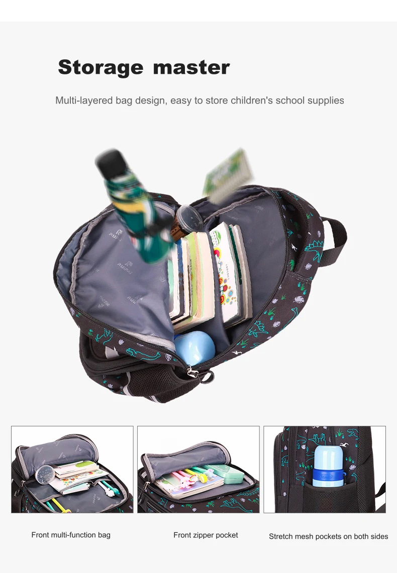 Hot Sale Amazon Backpack bag Kids School 3 in 1 set Boy School bag
