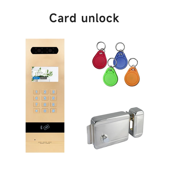 IP Video Intercom Door Camera With Monitor Video Door Phone System