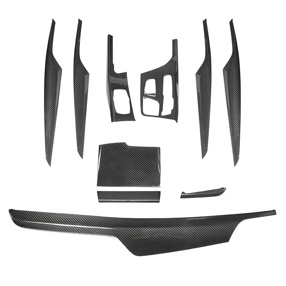 Shasha Dry Carbon Fiber Car Interior Kits For BMW 5 Series G30 G31 G32 G38 Accessories
