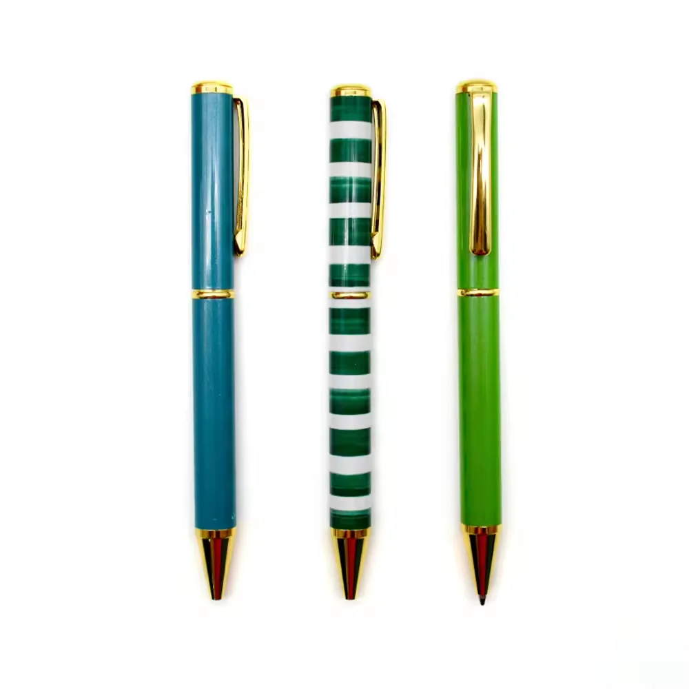 Popular Silver steel stainless custom make logo printed Ball Pen