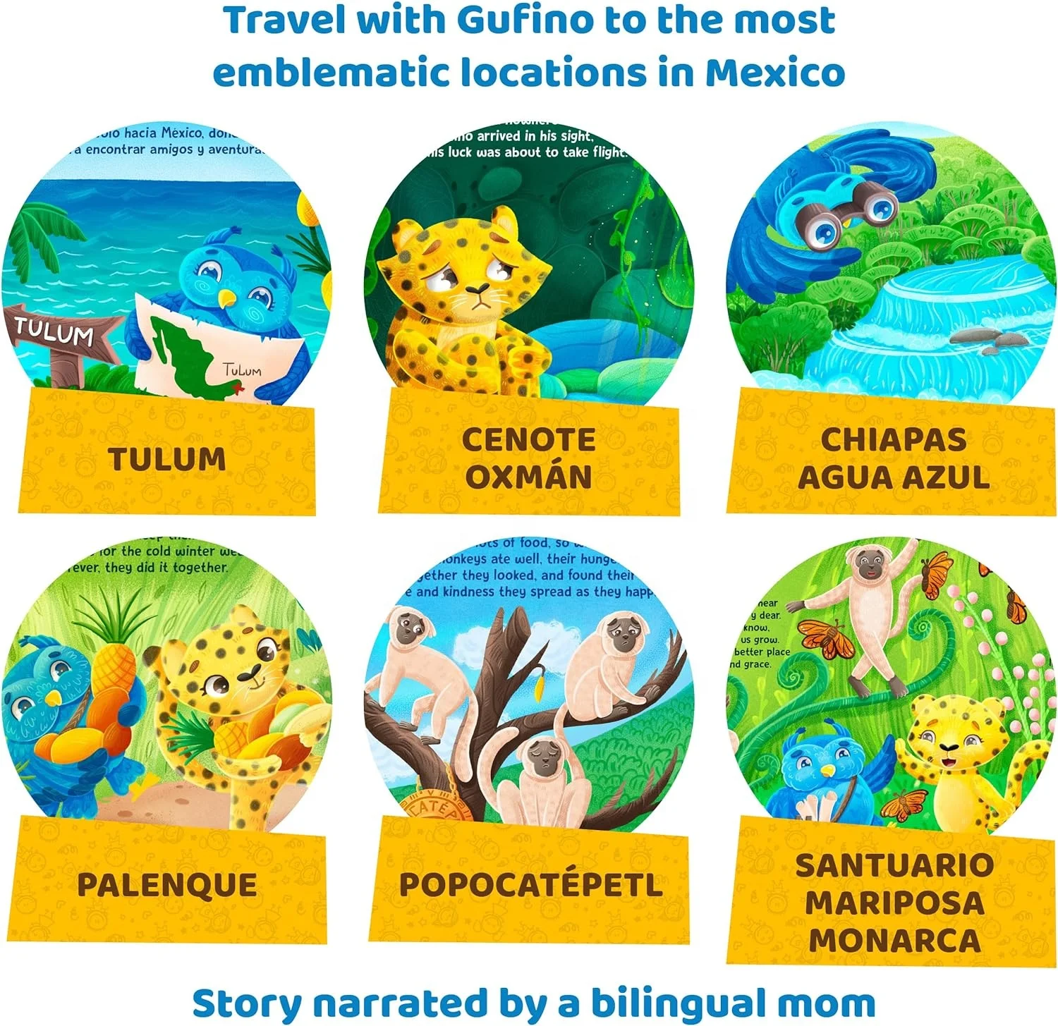Interactive Bilingual Learning Toy Educational Sound Books for Toddlers 1-3 in English and Spanish