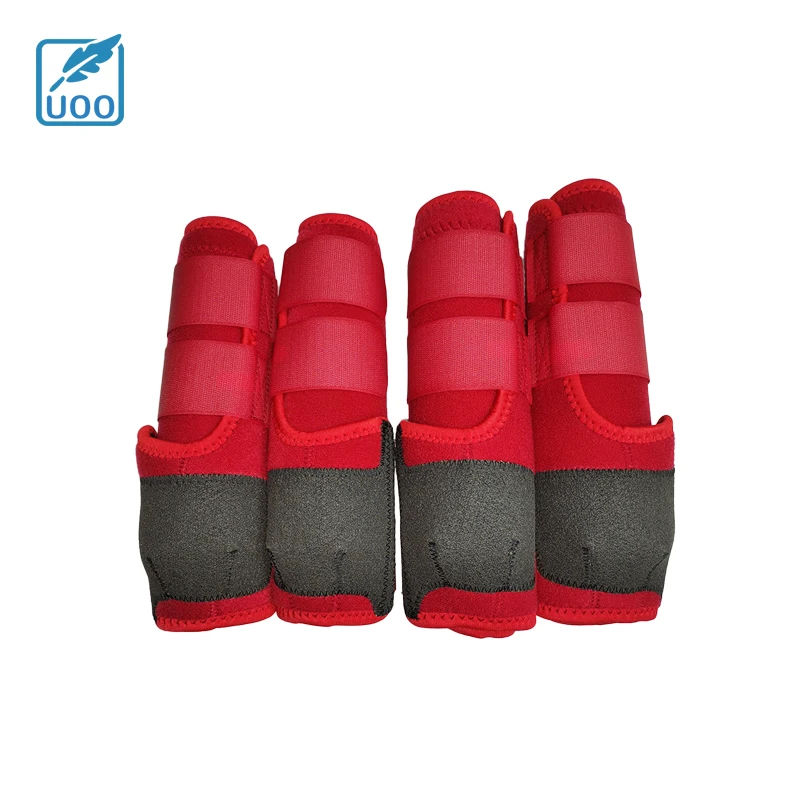 UOO Factory Price Custom Sets of 4 Pieces Wrap Horse Tendon Boot