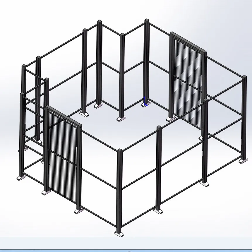 Robot protecting security  guarding fence low carbon steel fencing panel