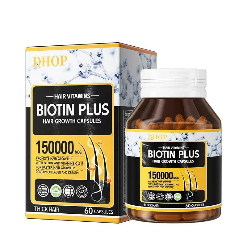 DHOP ready to ship Biotin With Keratin Capsules Immune Dietary Supplement hair vitamins growth hair capsules oem odm