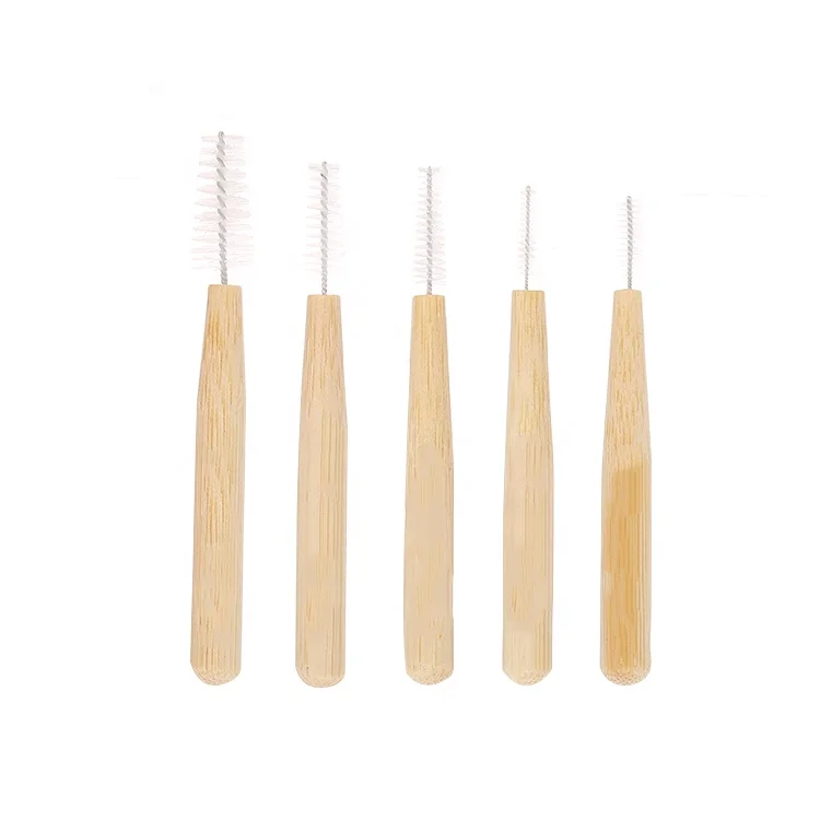 Biodegradable Bamboo Handle Interdental Brushes Between Teeth Cleaner Deep Clean Toothpick Eco Friendly Biodegradable Vegan