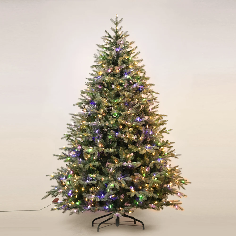 Factory hot sale PE tree PVC mixed pre-lit Christmas Tree Arbol de Navidad  6FT/7FT/8FT  Factory Customization Christmas Trees