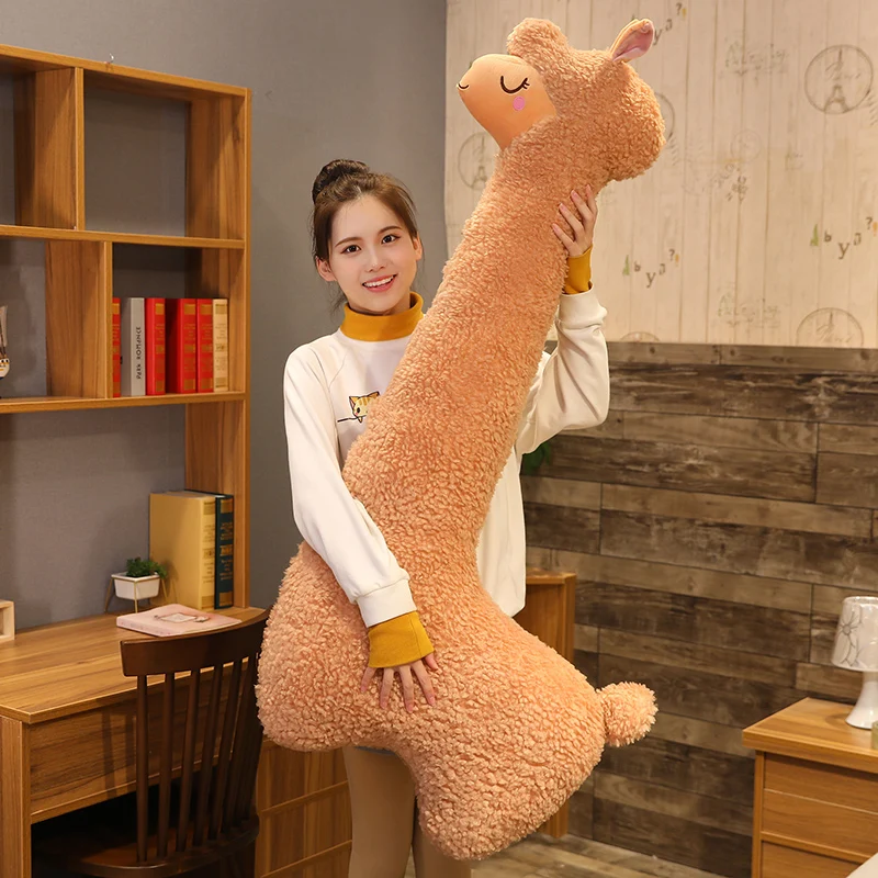 Cute alpaca plush toy Japanese alpaca plush cute alpaca animal doll sleep pillow home bed decoration