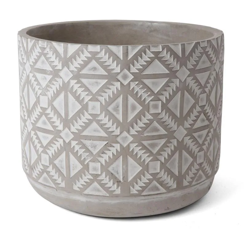 
Medium & Small Assortment Concrete Planter - Indoor and Outdoor Plant Pot - Modern Cement Planter - Geometric Planter Flower Pot 