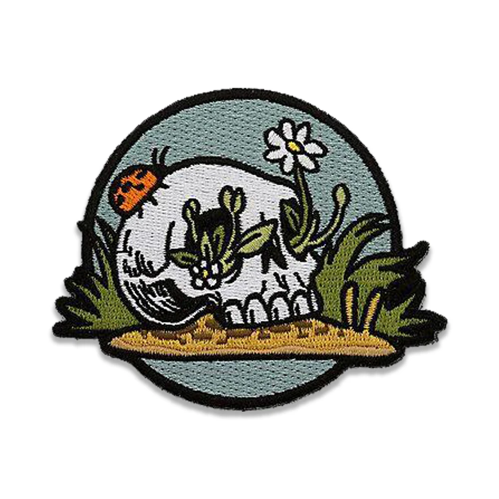 Wild Nature Design Mushroom Bear Logo Iron on Patches Custom Your Own Patches Custom Embroidery for Clothing
