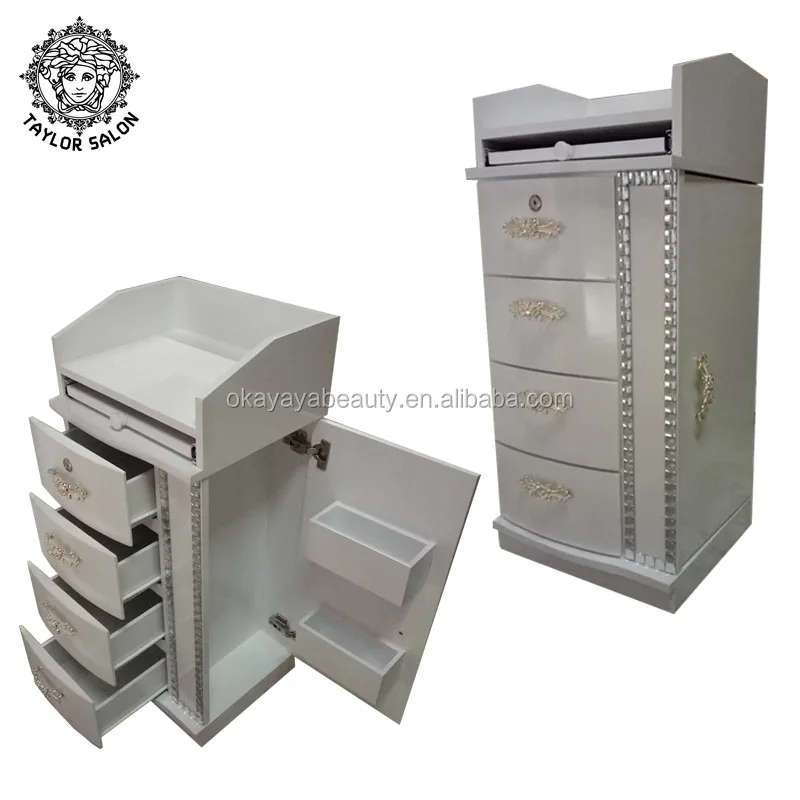 Мебель для спа салона красоты, педикюрная тележка с 4 ящиками