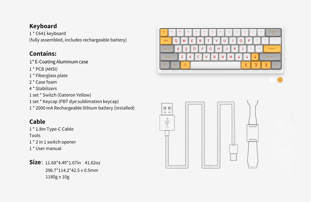 2 in1 Keycap Съемник открывашка переключатель Съемник ключ крепления инструмента механическая клавиатура