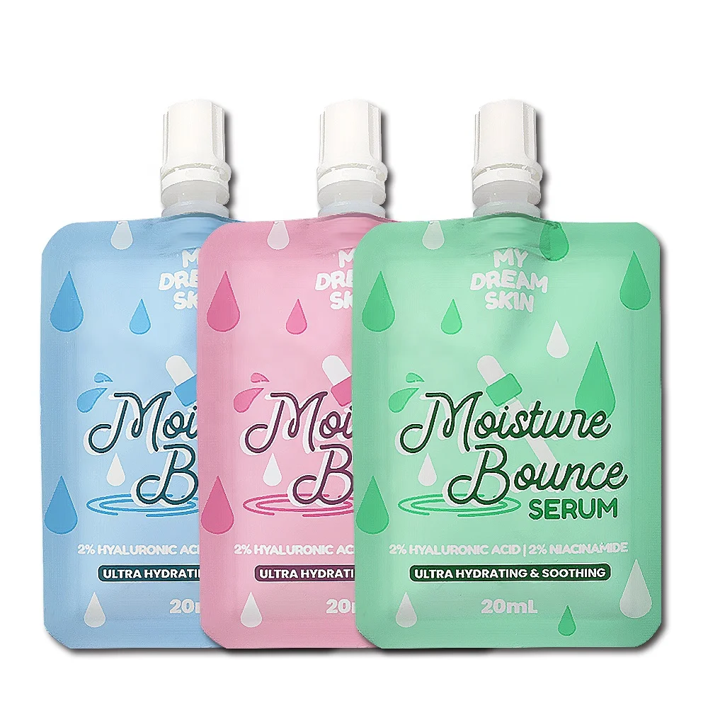 digital print custom laminated spout pouch pack cosmetic lotion cream oil
