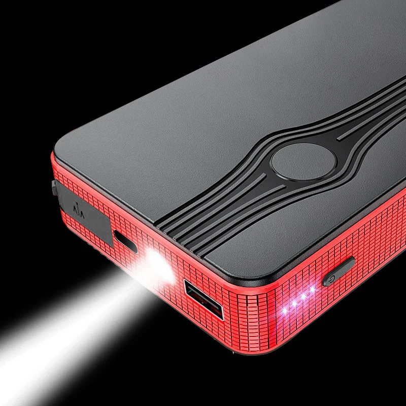 Hot Seller 12V Durable Smart Jumper Vehicle Mobile Power Bank Battery Starter Jump for Trucks and Passenger Cars with LED Light