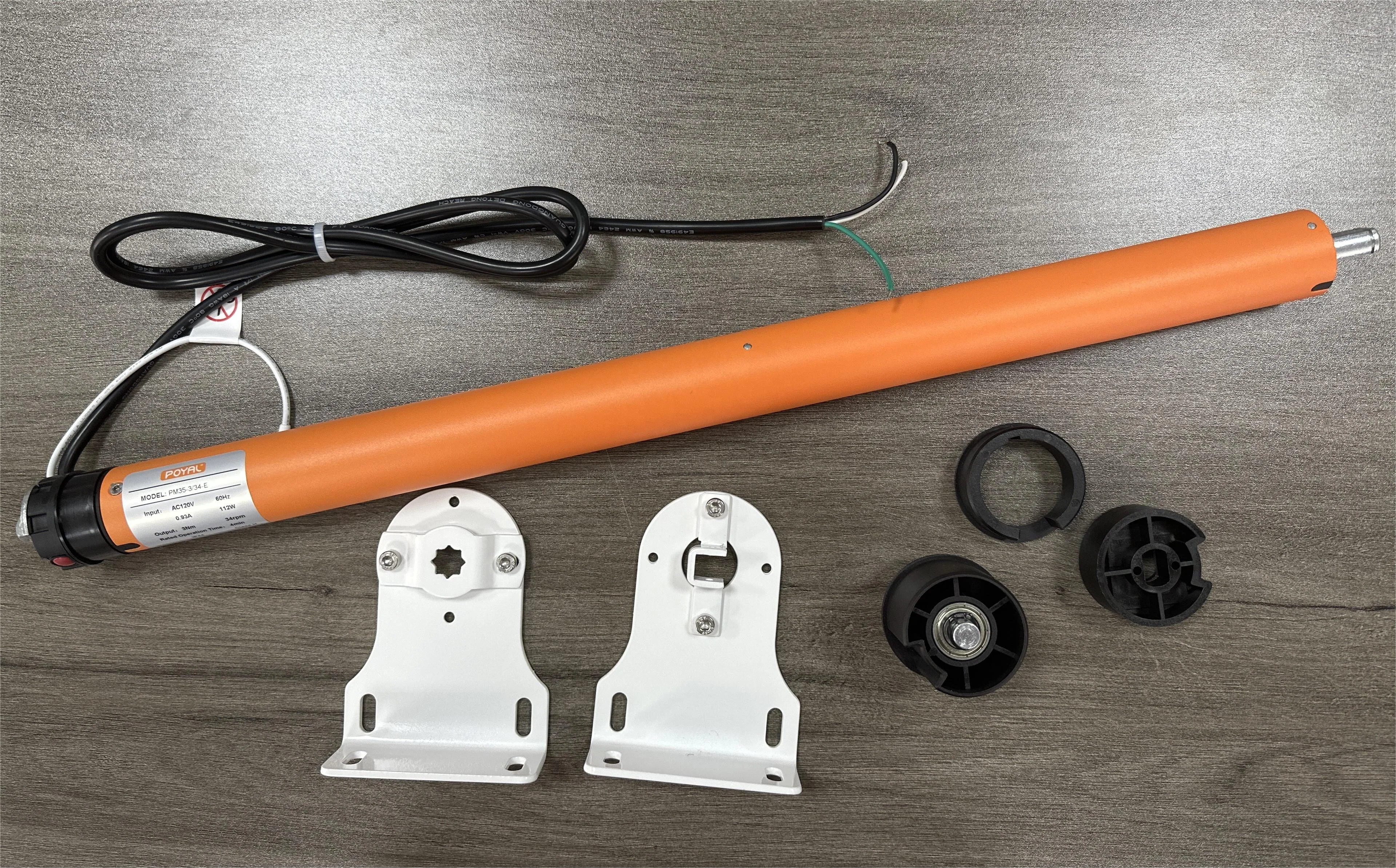 35 Stable Wired Tubular Motor with Remote Control High Torque Motorized