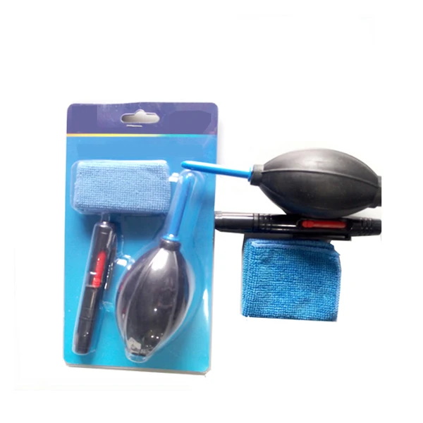 2023 Hot Selling Professional 3 in 1 Camera DSLR Screen Cleaning Kit Cleaning Cloth Lens Pen Air Blower Accessories Set