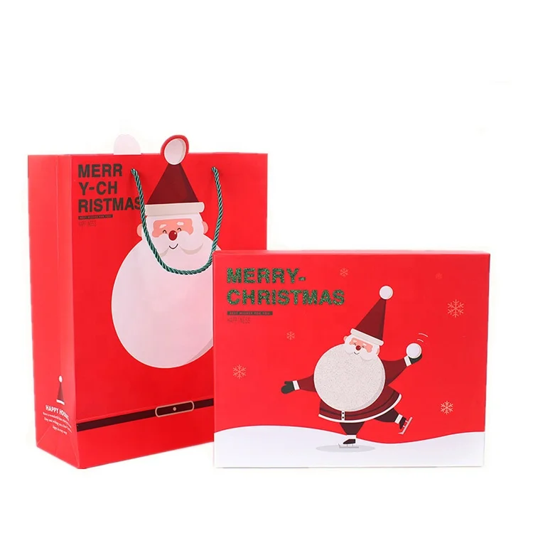 Festival candy box Christmas red empty candy box Food packaging lollipop retail paper display box